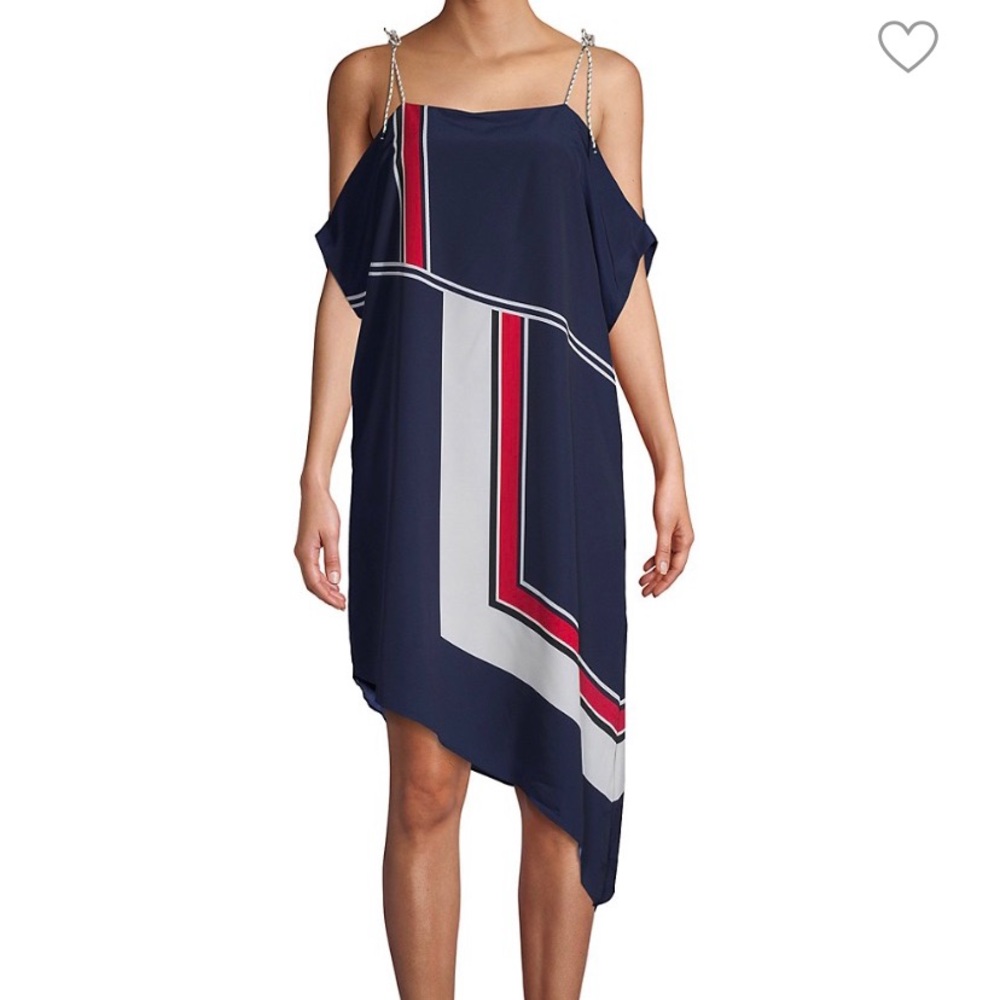 JOIE EDYTE COLD SHOULDER tie scarf dress size M